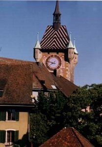 Switzerland - tiled rooftops in Baden