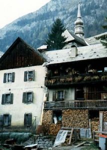 Switzerland - old Alpine multi-family village house
