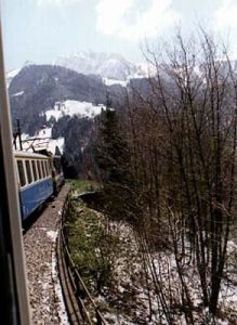 Switzerland - roads and railroads follow