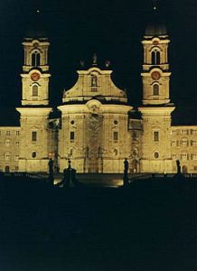 Switzerland - the great Benedictine monastery at Einsiedeln  Einsiedeln is