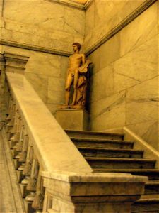 Archeology Museum - Statue and stairs