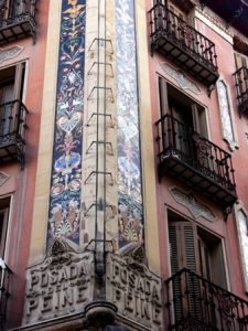 Frescoes in Plaza Mayor This square is surrounded by beautiful Renaissance