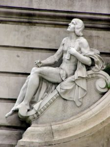 Cervantes memorial in central Madrid