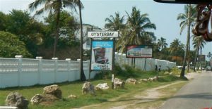 Dar-es-Salaam, Tanzania - Oyster Bay Sign