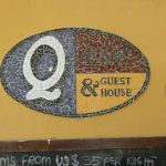 Entrance to gay bar 'Q Bar'and guest house in Oyster