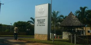 New USA embassy in Dar es Salaam is surrounded by