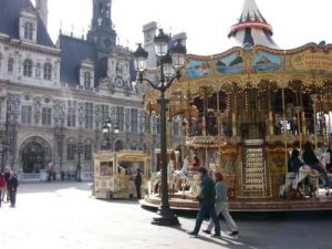 Paris - carousel in front of