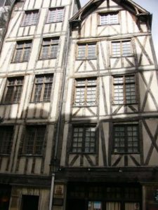 Paris - antique half-timbered houses