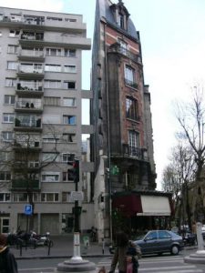 Paris - narrow apartment building