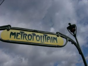 Paris - art nouveau Metro (subway)