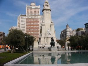 Madrid - memorial to Cervantes