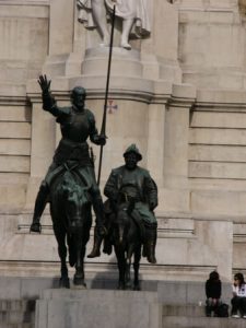 Madrid - memorial to Cervantes and