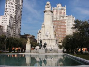 Madrid - memorial to Cervantes and