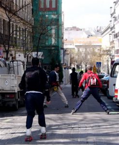 Skating through Madrid