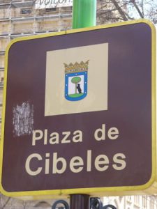 Plaza de Cibeles - Sign