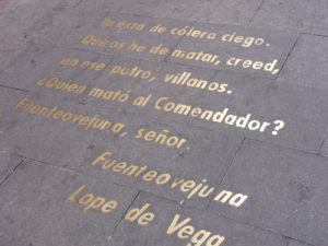 Brass quotation by Lope de Vega