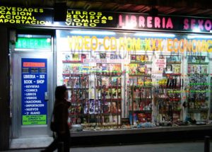 Adult bookstore in Chueca