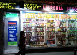 Adult bookstore in Chueca