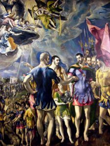 El Greco painting at El Escorial: 'Martyrdom of St. Maurice and