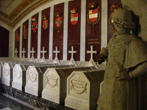 In the cellar catacombs are the tombs of the kings