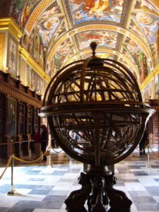 Armillary sphere in the library