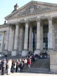 Berlin - line of people waiting