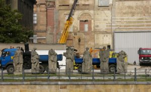Berlin - removed decorative statuary during