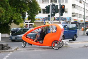 Berlin - pedi-taxi anyone? It's orange