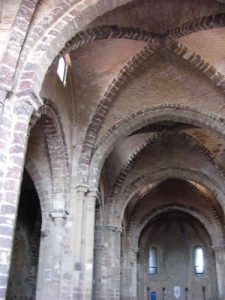Brick vaulting at the medieval castle/monastery