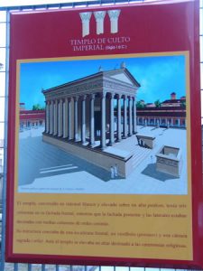 Cordoba - Templo de Culto Imperial sign