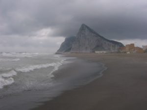 The famous 'rock' of Gibraltar