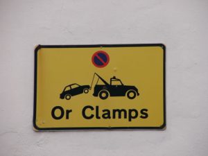 Gibraltar - towing sign