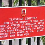 Gibraltar - Trafalgar Cemetery sign