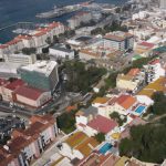 View from the top of Gibraltar. The