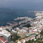 View from the top of Gibraltar. The