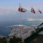 View from the top of Gibraltar. The