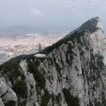 View from the top of Gibraltar. The