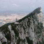 View from the top of Gibraltar. The