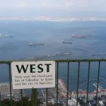 View from the top of Gibraltar. The