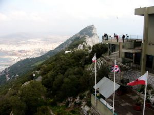 View from the top of Gibraltar. The