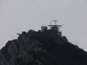 View from the top of Gibraltar. The