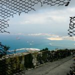 View from the top of Gibraltar. The