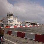 Gibraltar airport runway is traversed by