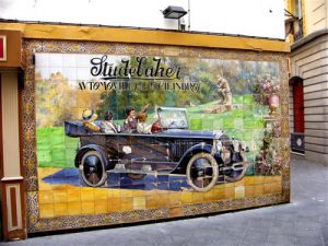 Seville - outdoor tiled mural