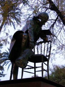 Seville musician statue