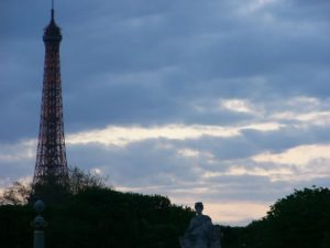 Eiffel tower late afternoon