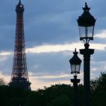 Eiffel tower late afternoon