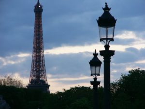 Eiffel tower late afternoon