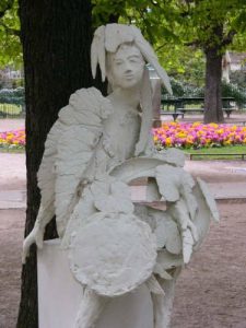 Paris - statue in a park