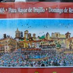 Trujillo - Plaza Mayor de Trujillo sign